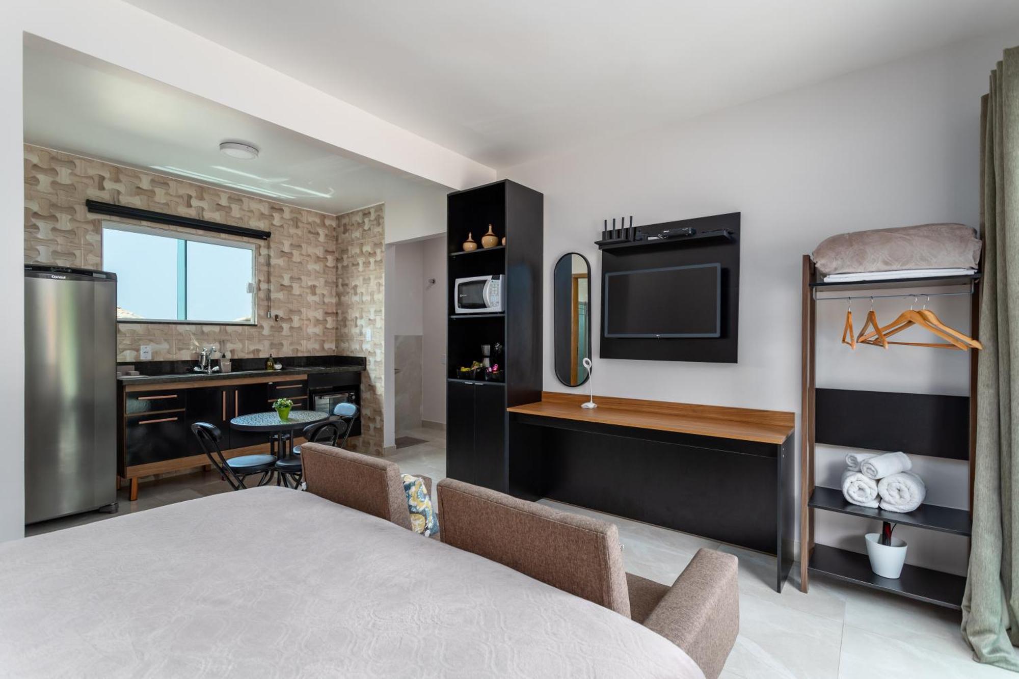Studio Apto Com Varanda Garagem Tv Smart Wi-Fi Marica Bagian luar foto